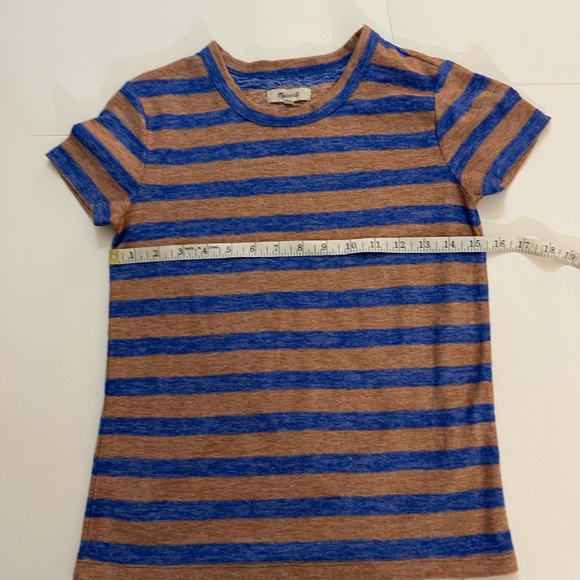 Madewell Hi-Fi Shrunken Tee in Loretta Stripe Women’s size XS - Picture 5 of 11
